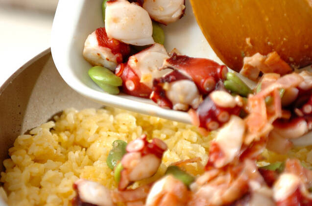 ソラ豆チャーハンの作り方の手順6