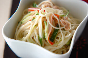 ツナマヨ素麺サラダ