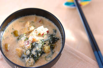 芋の豆乳みそ汁