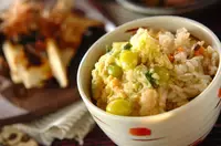 カニのあんかけもちもちご飯