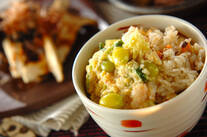 カニのあんかけもちもちご飯