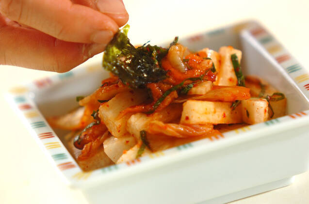 長芋のキムチ和えの作り方の手順4