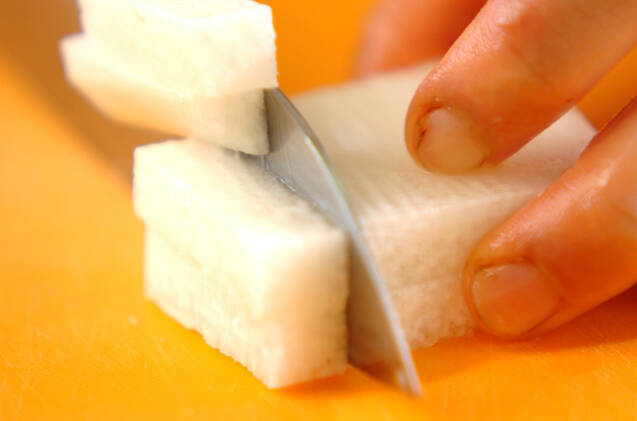 長芋のキムチ和えの作り方の手順1