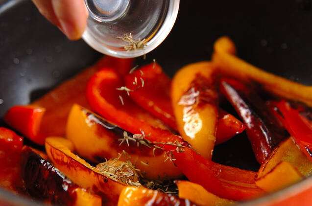 パプリカのシンプル炒めの作り方の手順4