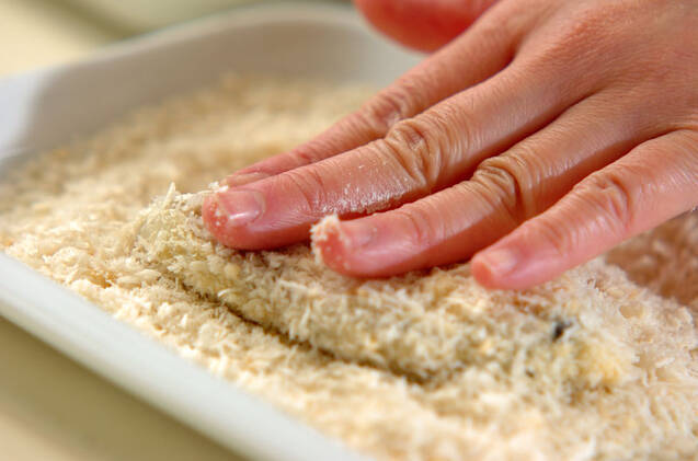 サクサクカキのチーズフライの作り方の手順7