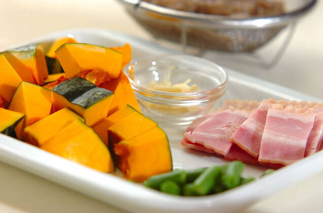 カボチャの煮物の作り方の手順1