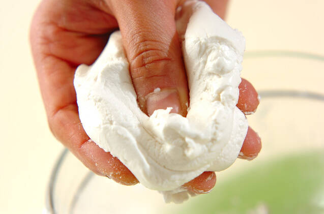 抹茶ソースがけ白玉団子の作り方の手順1