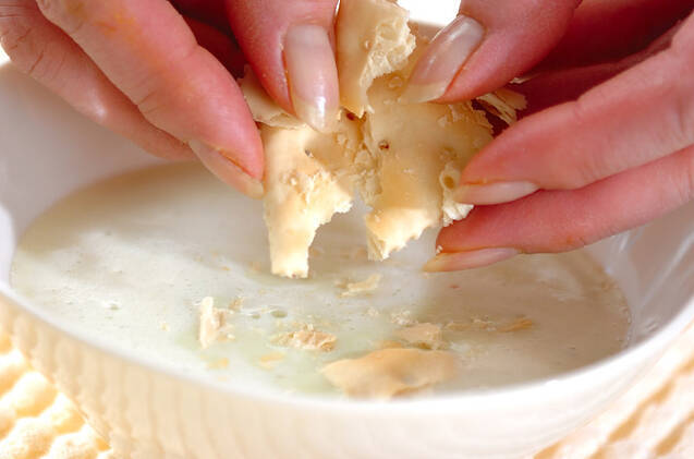 ソラ豆の豆乳スープの作り方の手順5