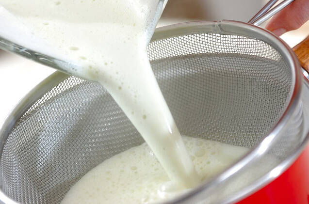 ソラ豆の豆乳スープの作り方の手順4