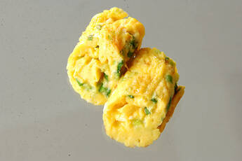 ネギ入り卵巻き