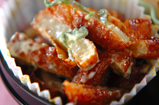 さつま揚げの大葉マヨ和え