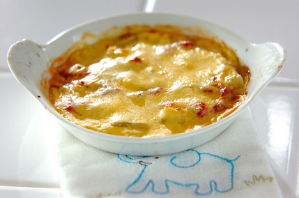 イチゴとバナナのグラタン