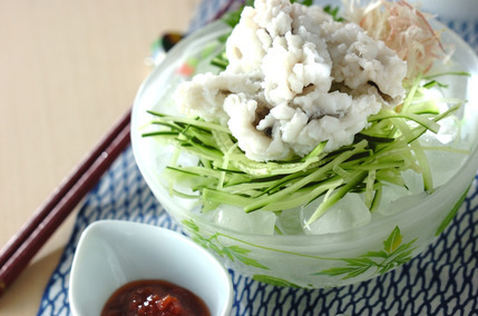 ハモの落とし・梅肉ダレ