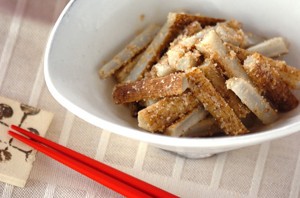 ゴボウのゴマ酢和え