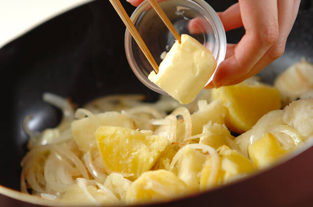 ジャガカレー炒めの作り方の手順3