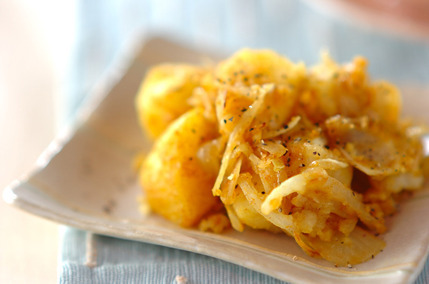 ジャガカレー炒め