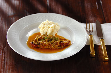 豚ロース肉のワインビネガー煮込み