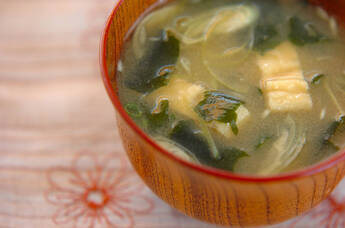 ミョウガのみそ汁