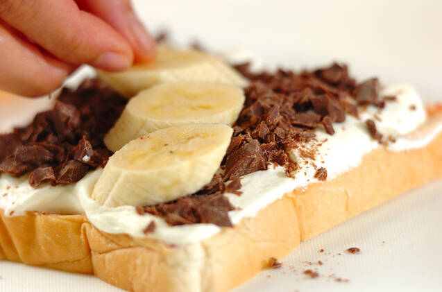 チョコバナナサンドの作り方の手順2