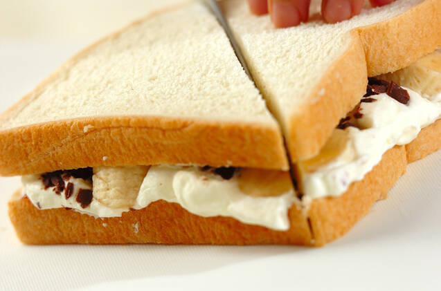チョコバナナサンドの作り方の手順3