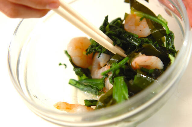 ワカメとエビのユズサラダの作り方の手順7