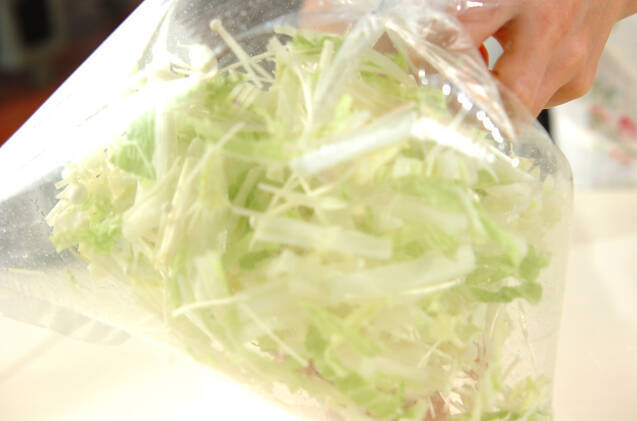 白菜のおかか和えの作り方の手順3