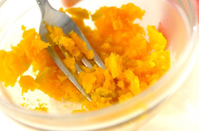 カボチャとコーンのサラダの作り方の手順2