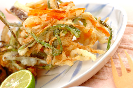 切干し大根のかき揚げ