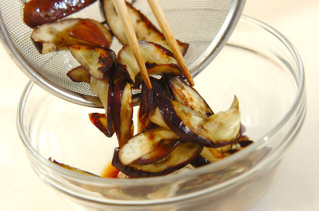 ナスのポン酢しょうゆ和えの作り方の手順3