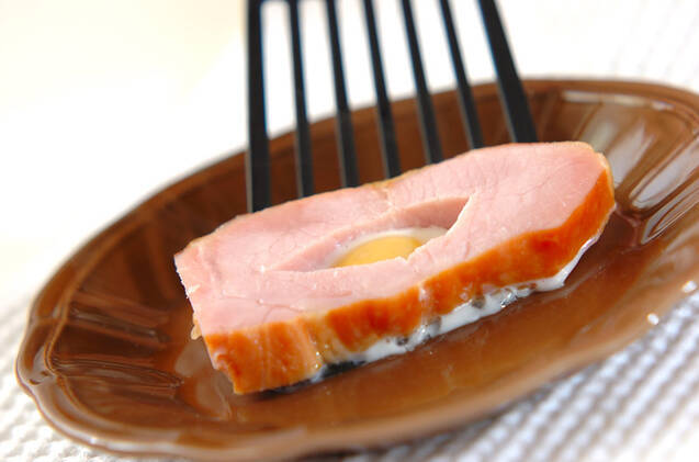 レンジハムエッグの作り方の手順3