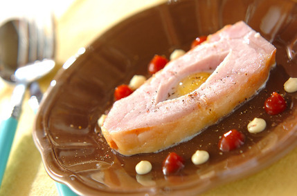 レンジハムエッグ