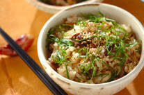 ブリの照り焼き混ぜご飯