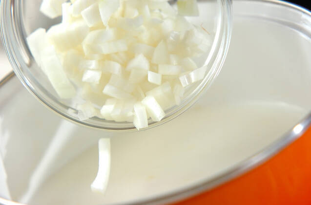 長芋のミルクスープの作り方の手順4