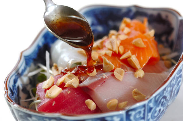 お刺身のせサラダの作り方の手順7