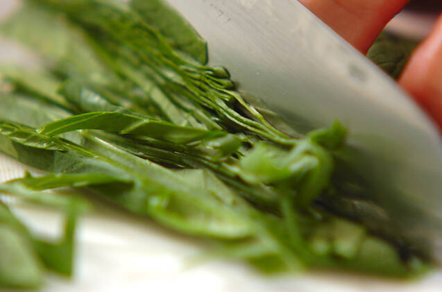 チンゲンサイのスープの作り方の手順1