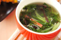 チンゲンサイのスープ