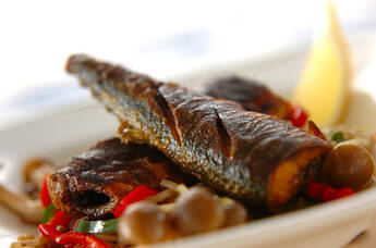 サンマのカレー風味焼き