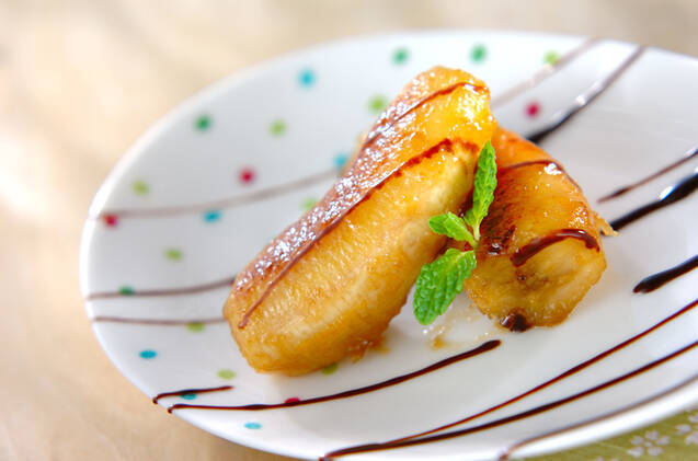 焼きバナナチョコソース