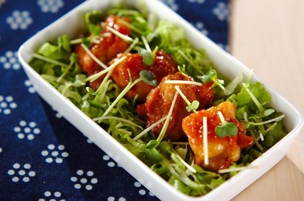 ママレードチキンのサラダ