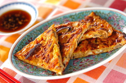 シイタケと大根の卵焼き