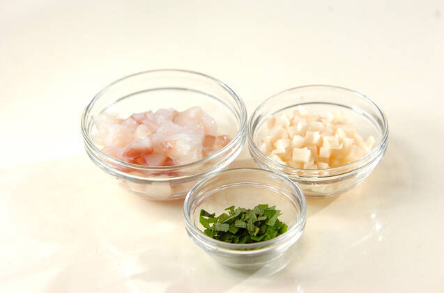 タラのそぼろ奴の作り方の手順1