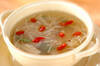 エノキとホタテ缶のトロトロ中華スープの作り方の手順