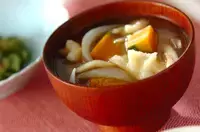 つるつるもちもち食感 すいとん汁　15分で出来る 簡単レシピ