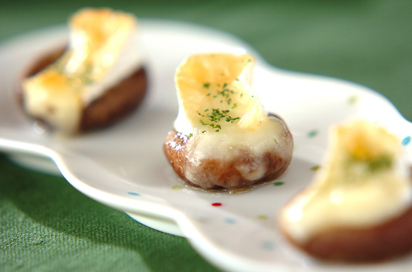 しいたけのチーズ焼き