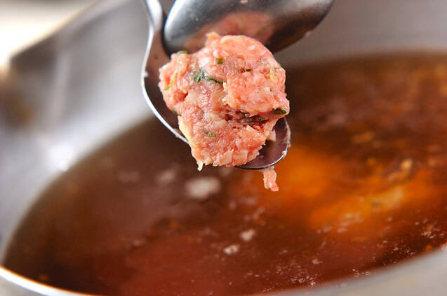 豚肉団子と白菜の煮物の作り方の手順8