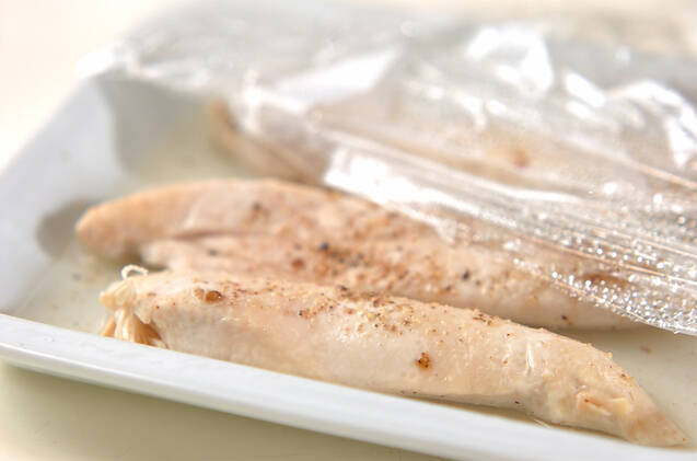 ささ身のユカリ和えの作り方の手順1