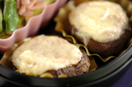 シイタケのツナチーズ焼き