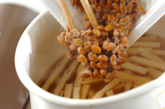 納豆のみそ汁の作り方の手順4
