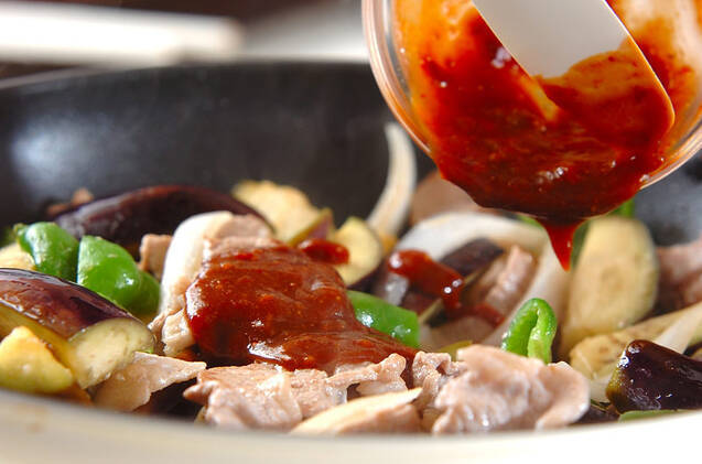 ナスと豚肉の炒め物の作り方の手順7