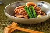 イカとインゲンの煮物